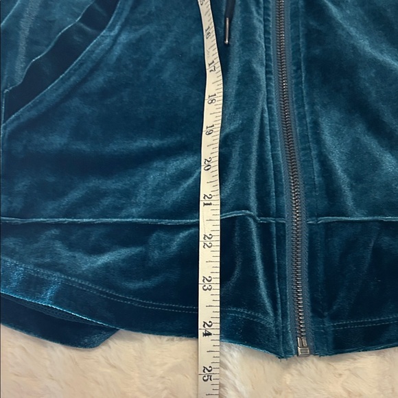 SET Liverpool Los Angeles Dark Teal Relaxed Fit Velvet Tracksuit - Picture 5 of 11